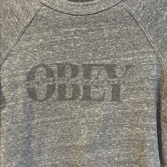 Obey Heather Gray Sweatshirt - Picture 3 of 4